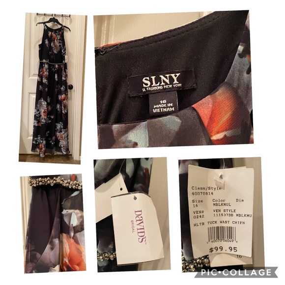 Full length halter dress
